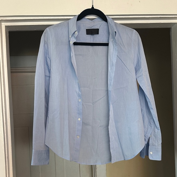 Nili Logan Light Blue Button-Up Shirt - Picture 1 of 9